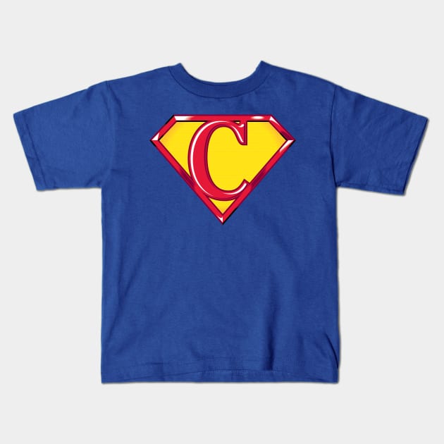 Super C Kids T-Shirt by detective651